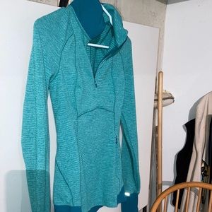 Lululemon green aqua running top